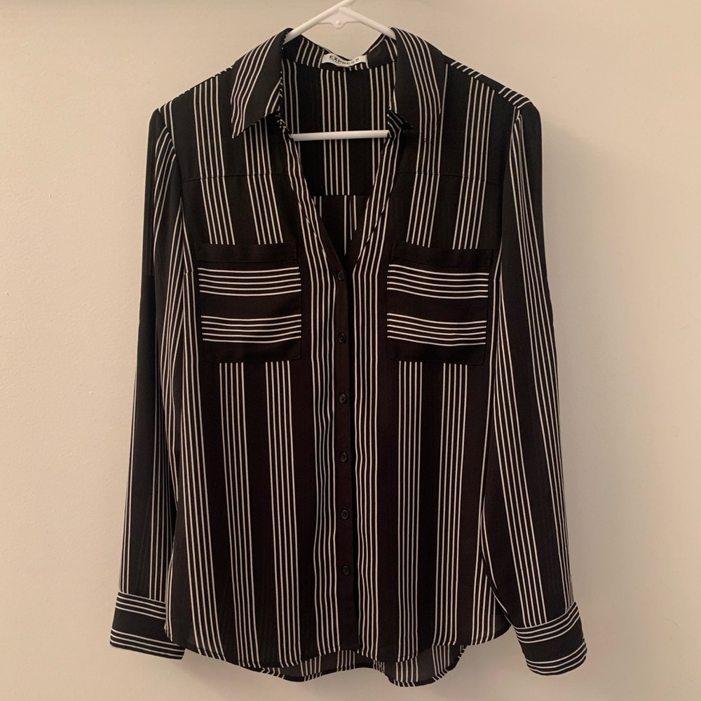 Express Portofino Striped Long Sleeve